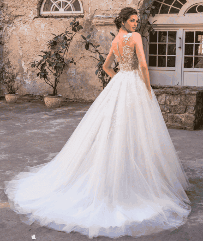 Alvina-dos-MS-Moda-robe-de-mariee-princesse-dos-en-trasparence-de-dentelle-jupe-tulle-traine-magasin-de-robes-de-mariee-Paris
