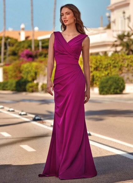 robe de soirée RO613L face Créatif Paris robe mère des mariés magasin de robes de soirée Annecy