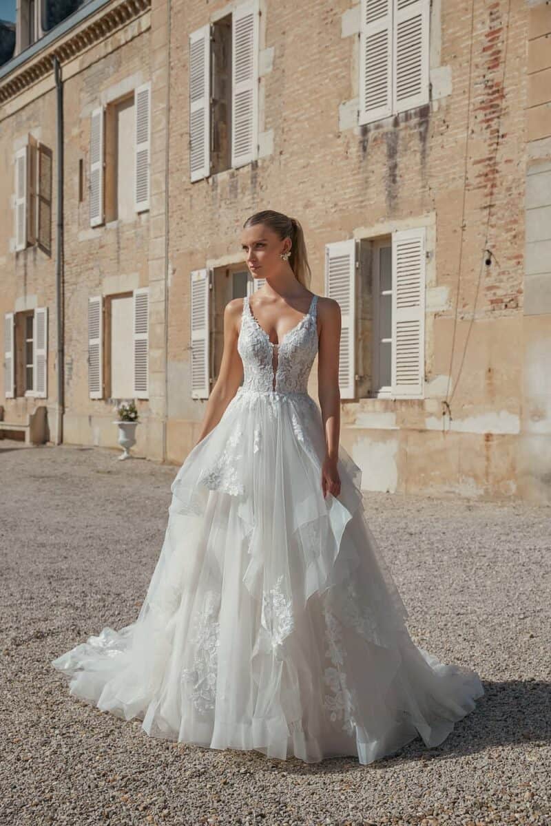44464 face Justin Alexander robe de mariée princesse nogent sur marne