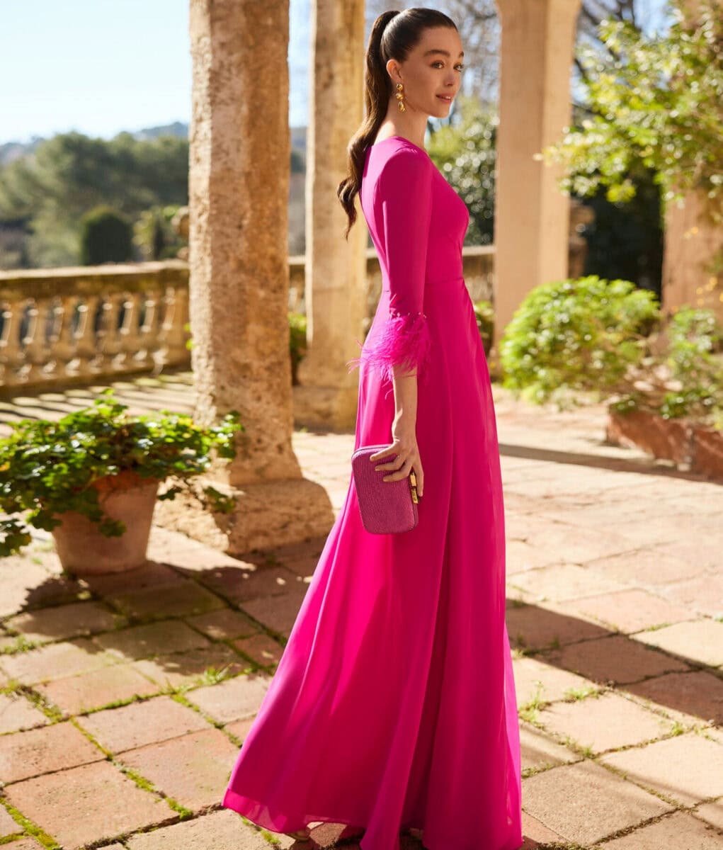 1J48 dos ensemble top pantalon fluide ensemble mère des mariés magasin de robes de soirée Paris