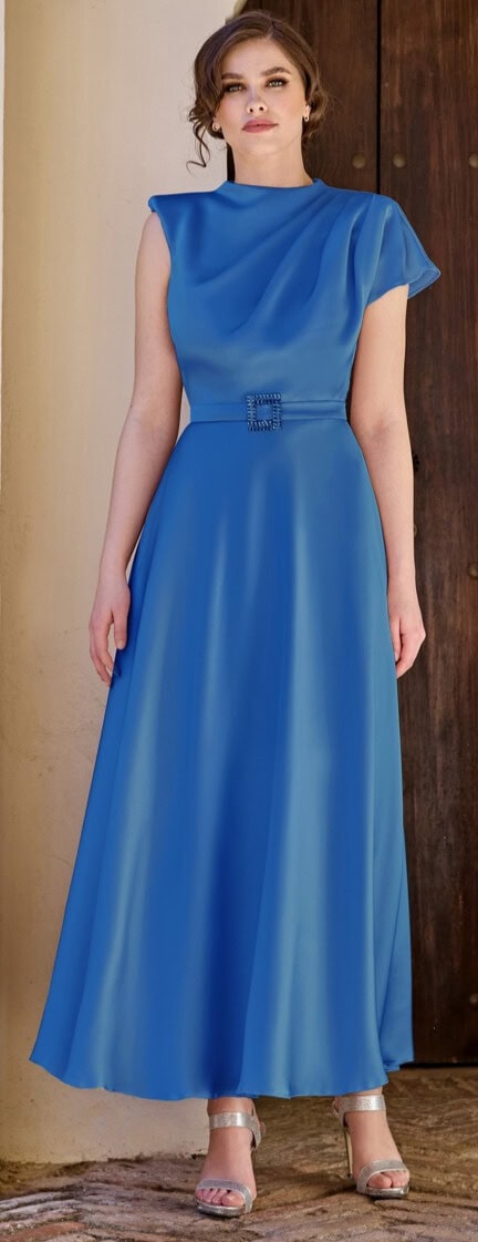 1260010 face 2 Sonia Pena robe de soirée longue maman des mariés magasin de robes de soirée Paris