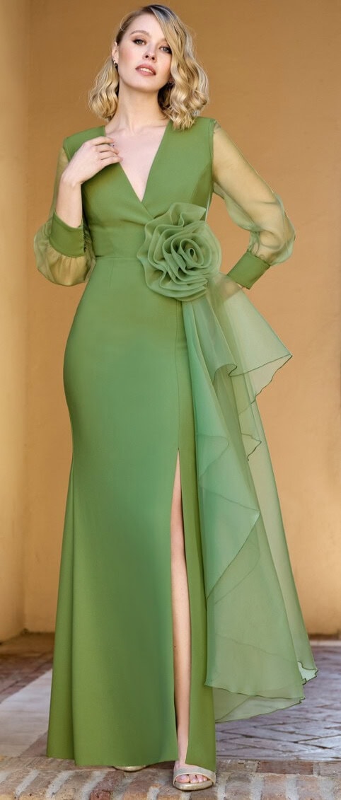 1260067 face Sonia Pena robe de soirée longue maman des mariés magasin de robes de soirée Paris