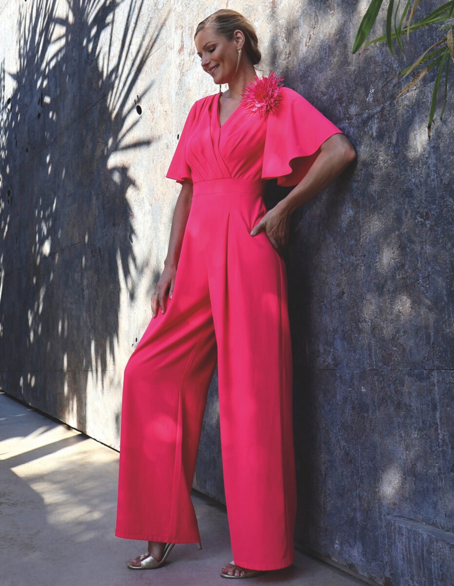 251-607-1-01 face Linéa Raffaelli combinaison fluide pour mère des mariée magasin de robes de soirée Paris Annecy