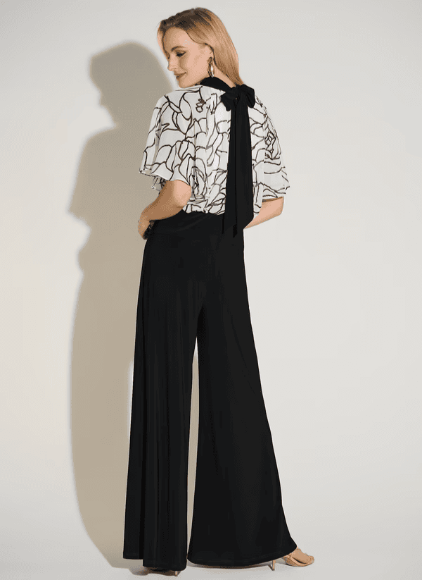 253733 dos Joseph Ribkoff ensemble top pantalon fluide pour mamans des mariés magasin de robes de soirée Annecy