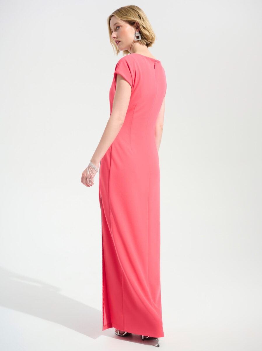 261713 dos Joseph Ribkoff robe de soirée longue drapée robe mère des mariés magasin de robes de soirée Annecy