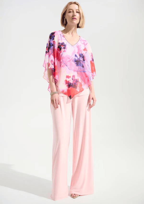 261777 face Joseph Ribkoff ensemble top pantalon de cocktail pour maman des mariés magasin de robes de soirée Annecy