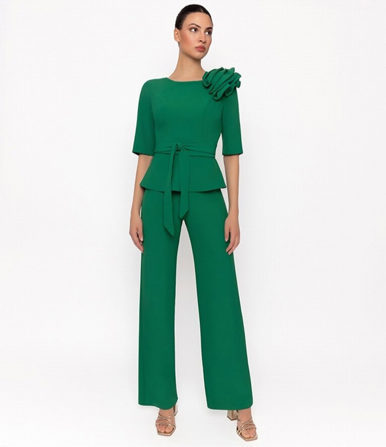 3020 face Moncho Heredia ensemble pantalon top cocktail maman des mariés magasin de robes de soirée Paris