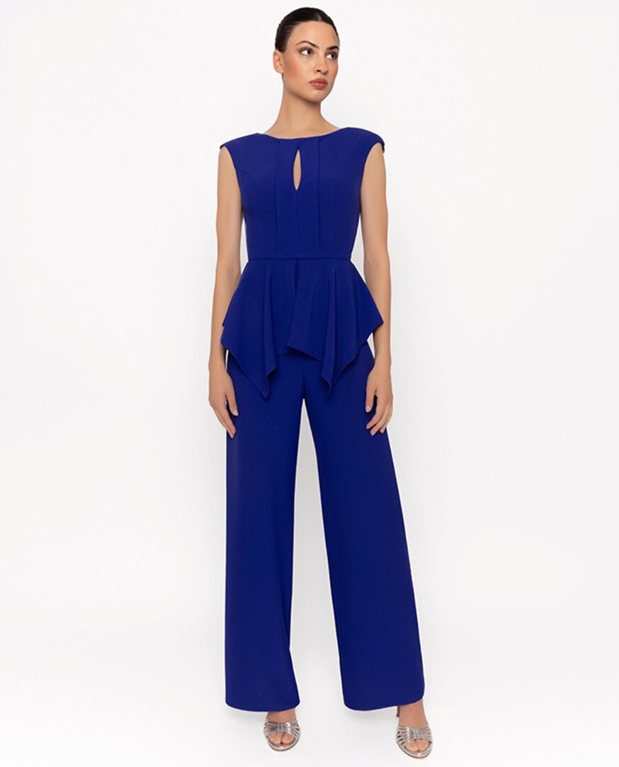 4020 face combinaison pantalon fluide tenue de mariage maman des mariés magasin de robes de soirée Paris