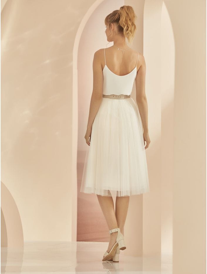 Ravenna dos Bianco Evento jupe tutu courte tulle mariée mariage magasin de robes de mariée Annecy