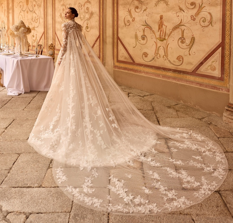 Zelia dos Alberto Palatchi robe de mariée princesse dentelle bustier coeur traîne magasin de robes de mariée Annecy