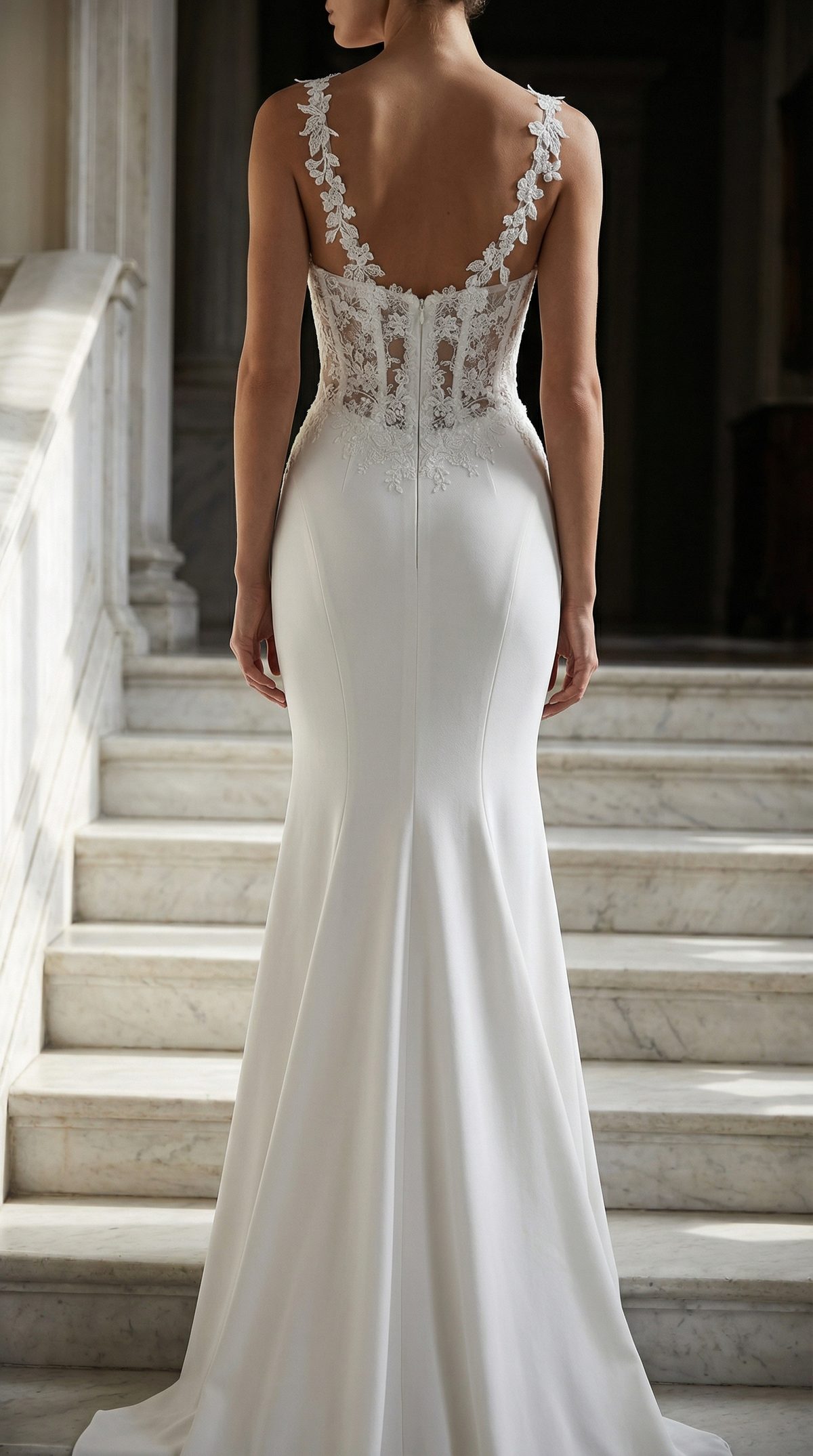 Calabria dos MS Moda robe de mariée sirène magasin de robes de mariée Nogent sur Marne